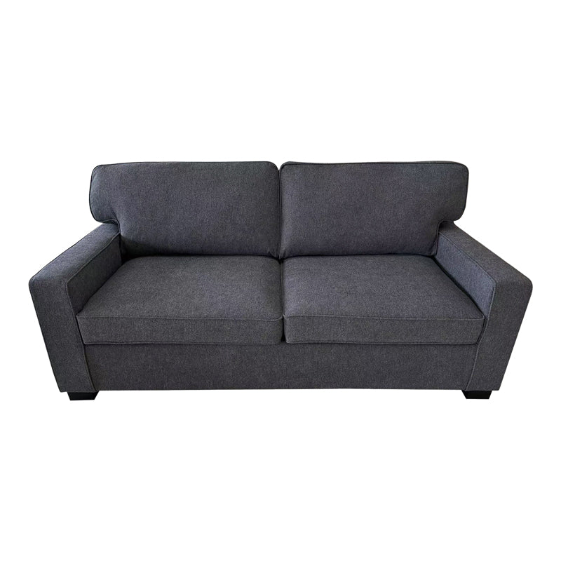 Sofa-bed two-seater Polaris pakoworld fabric in dark grey color 181x91x83cm