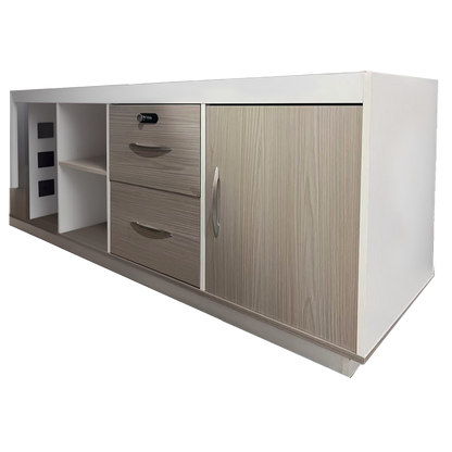 Professional reversible work corner desk Armadi sonoma-white 160x80x75cm