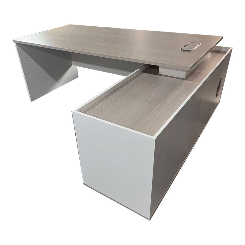 Professional reversible work corner desk Armadi sonoma-white 200x90x75cm