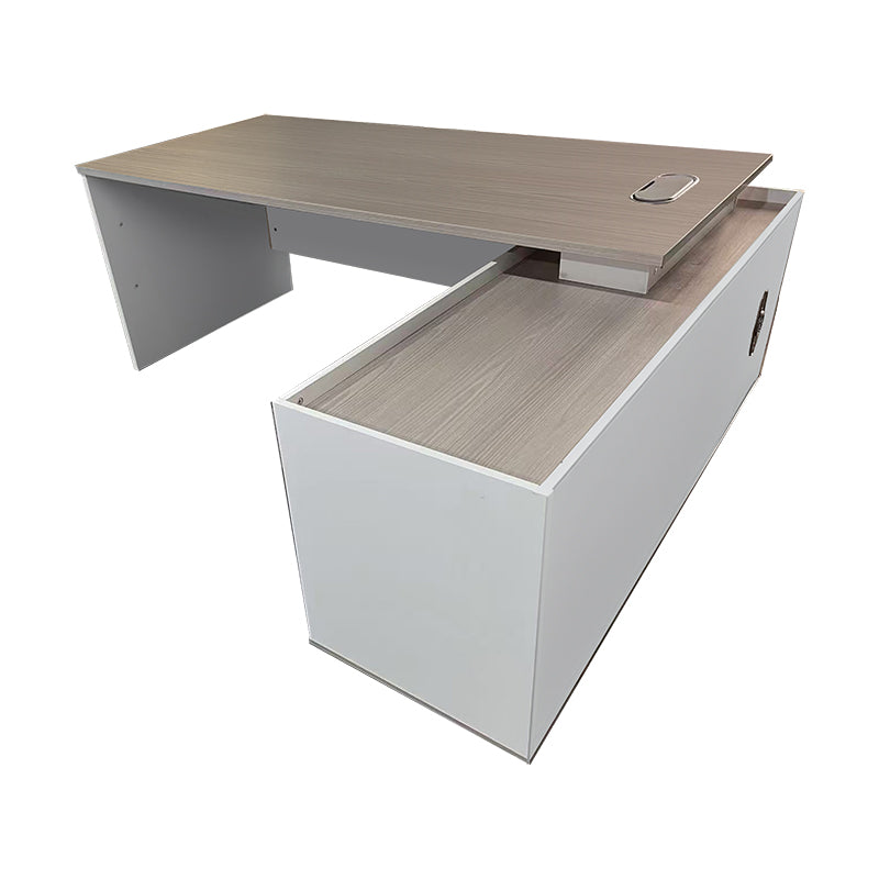 Professional reversible work corner desk Armadi sonoma-white 200x90x75cm