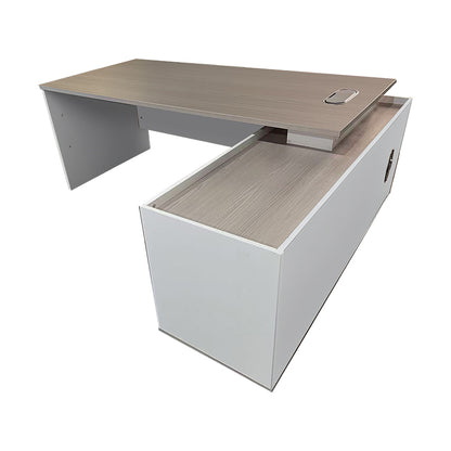 Professional reversible work corner desk Armadi sonoma-white 200x90x75cm