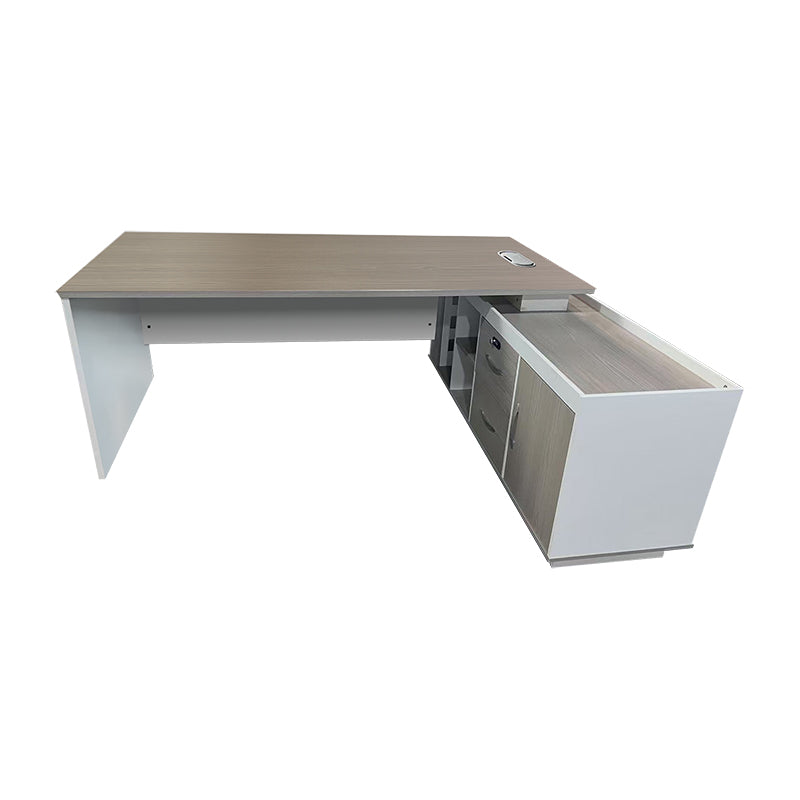Professional reversible work corner desk Armadi sonoma-white 200x90x75cm