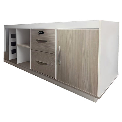 Professional reversible work corner desk Armadi sonoma-white 200x90x75cm