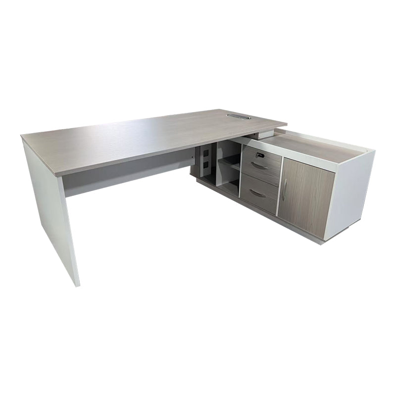 Professional reversible work corner desk Armadi sonoma-white 200x90x75cm