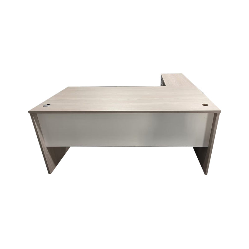 Professional work corner desk Armadi pakoworld grey-white 140x70x75cm