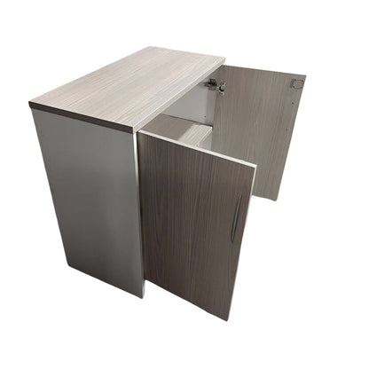 Office cabinet Armadi pakoworld in grey-white color 80x40x80cm