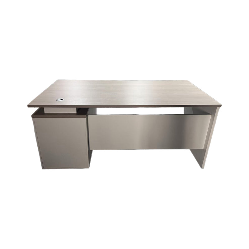 Work desk Armadi with cabinet pakoworld in grey-white 140x70x75cm