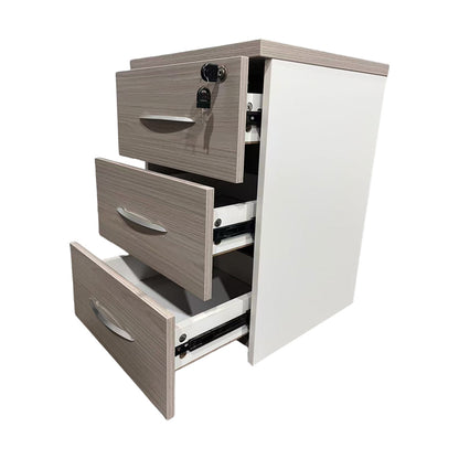 Armadi pakoworld desk drawer on wheels in gray-white shade 40x40x55cm