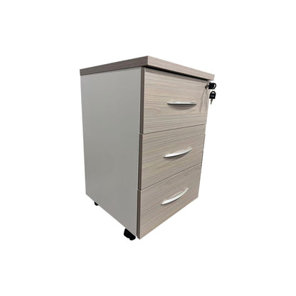 Armadi pakoworld desk drawer on wheels in gray-white shade 40x40x55cm