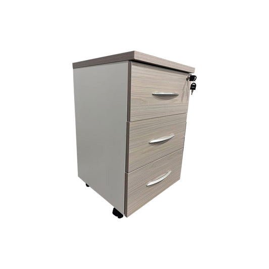 Armadi pakoworld desk drawer on wheels in gray-white shade 40x40x55cm