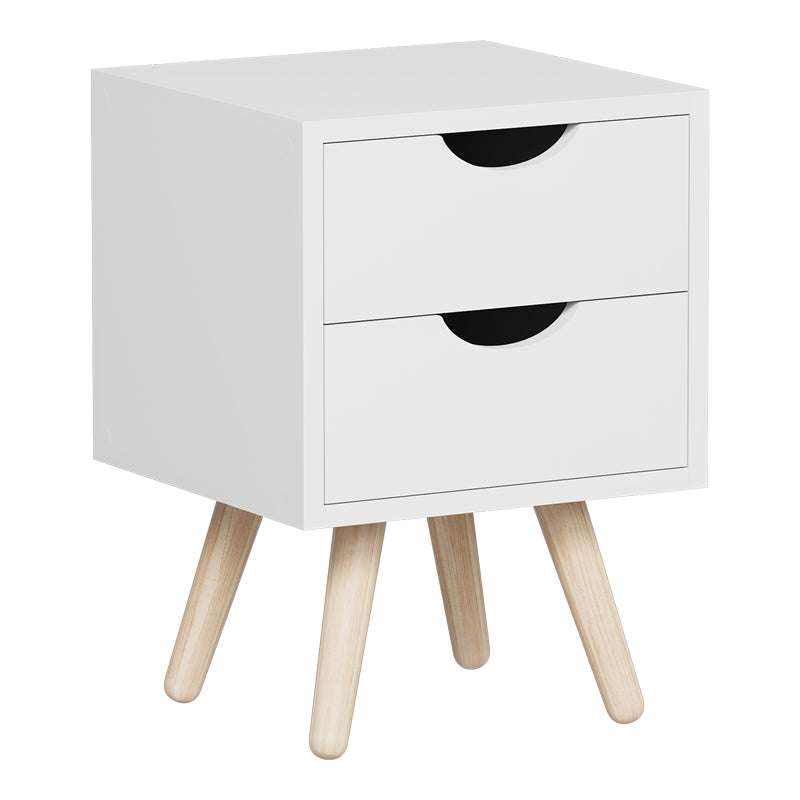 Selma bedside table in white shade 29.7x29.7x45cm