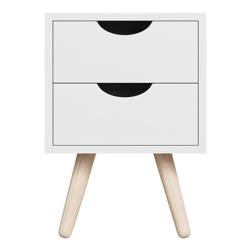 Selma bedside table in white shade 29.7x29.7x45cm