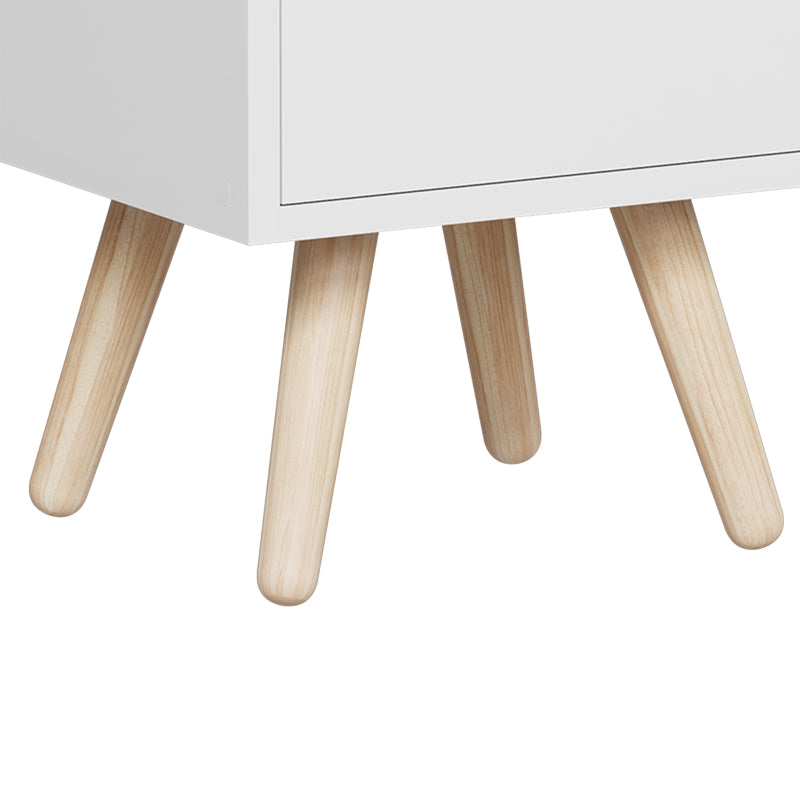 Selma bedside table in white shade 29.7x29.7x45cm