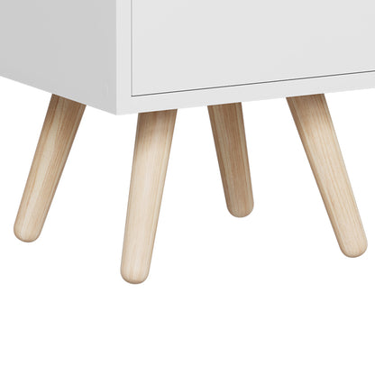 Selma bedside table in white shade 29.7x29.7x45cm