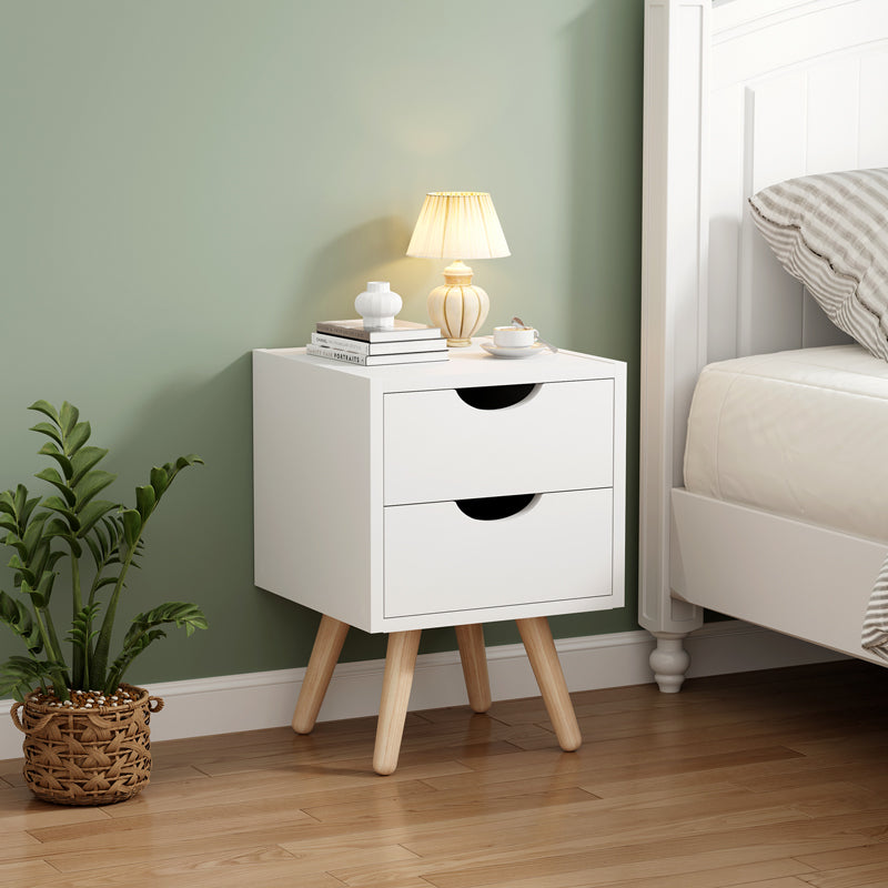 Selma bedside table in white shade 29.7x29.7x45cm