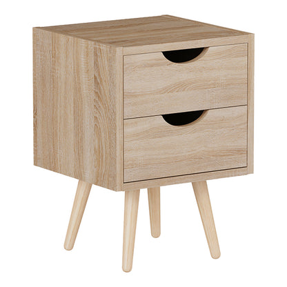 Selma bedside table in sonoma color 29.7x29.7x45cm