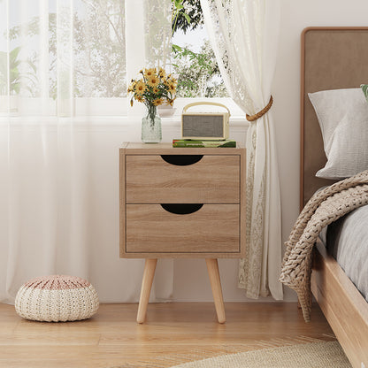 Selma bedside table in sonoma color 29.7x29.7x45cm
