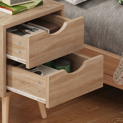 Selma bedside table in sonoma color 29.7x29.7x45cm