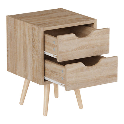 Selma bedside table in sonoma color 29.7x29.7x45cm