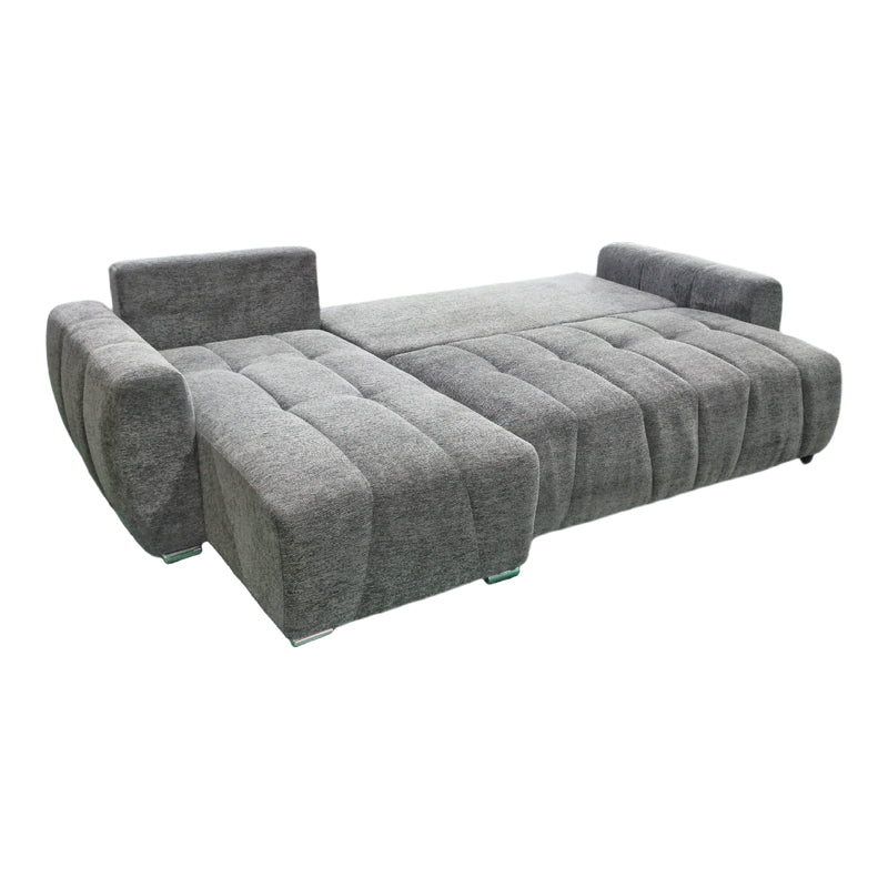 reversible sofa-bed Vivad fabric in anthracite color 275x164x91cm