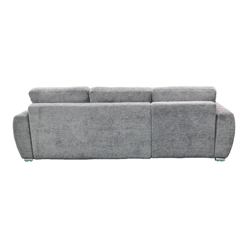 reversible sofa-bed Vivad fabric in anthracite color 275x164x91cm