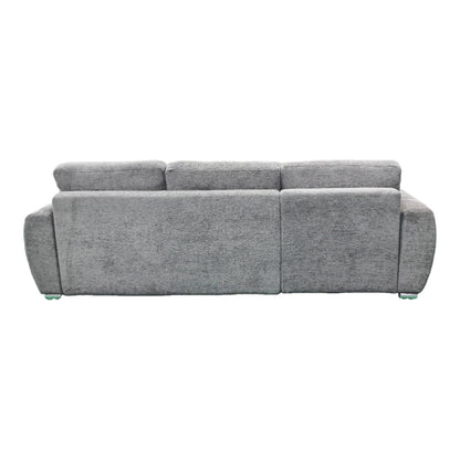 reversible sofa-bed Vivad fabric in anthracite color 275x164x91cm