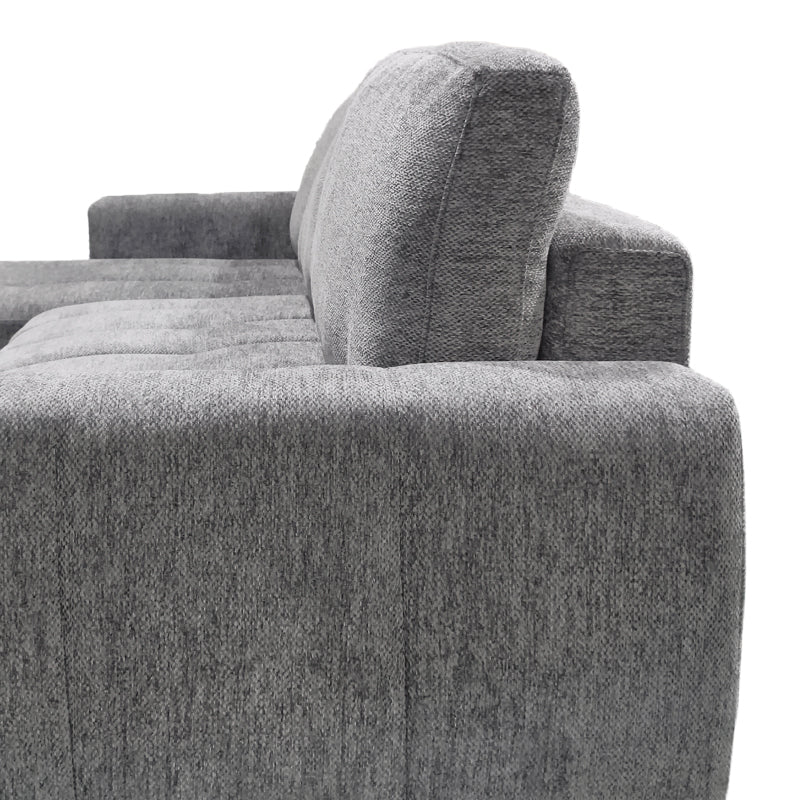 reversible sofa-bed Vivad fabric in anthracite color 275x164x91cm
