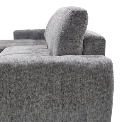 reversible sofa-bed Vivad fabric in anthracite color 275x164x91cm