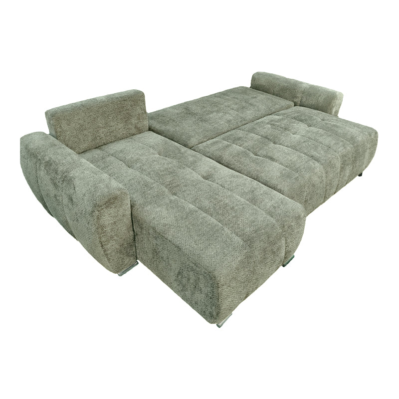 Reversible sofa-bed Vivad pakoworld fabric in menta color 275x164x91cm