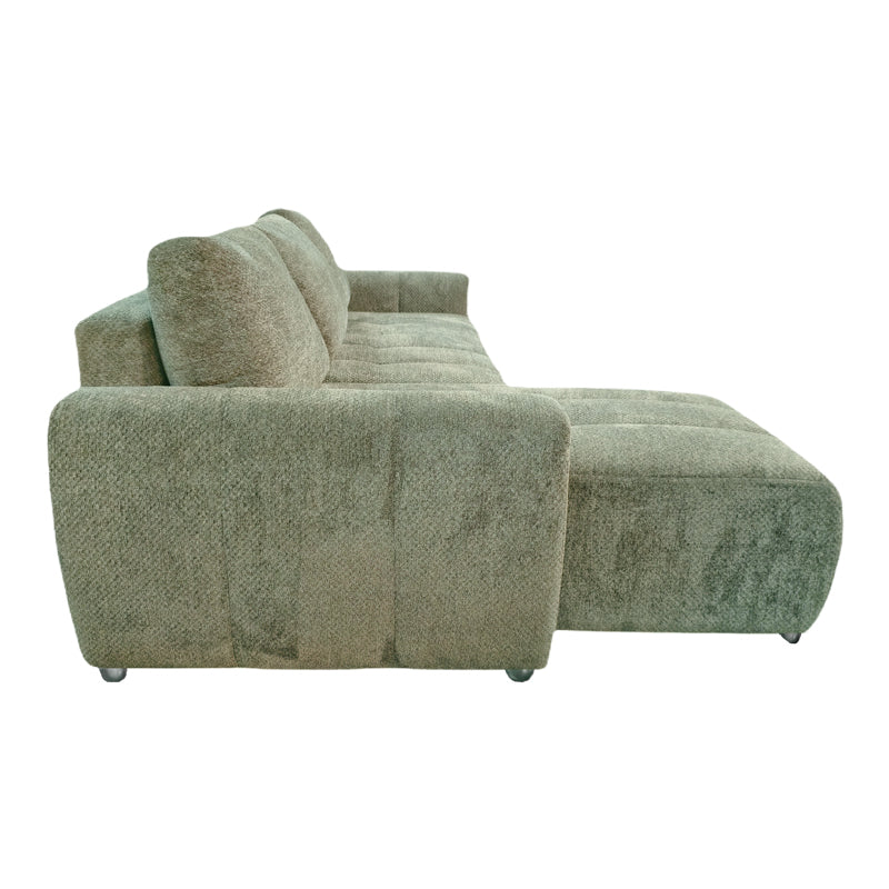 Reversible sofa-bed Vivad pakoworld fabric in menta color 275x164x91cm