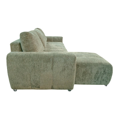Reversible sofa-bed Vivad pakoworld fabric in menta color 275x164x91cm