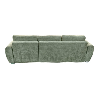 Reversible sofa-bed Vivad pakoworld fabric in menta color 275x164x91cm