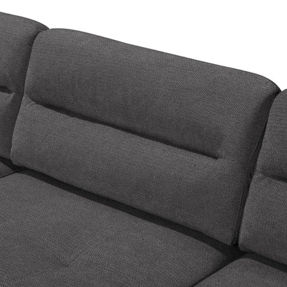 Corner sofa right corner Camile dark grey fabric 270x174x95cm