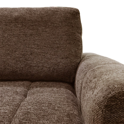 Reversible sofa-bed Vivad fabric in dark brown color 275x164x91cm