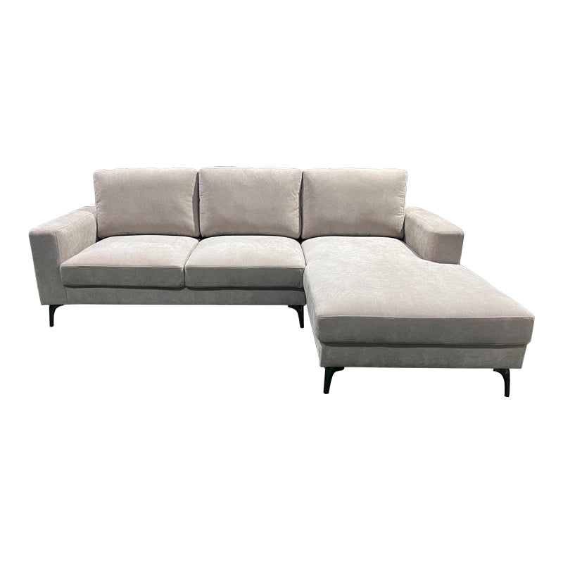 Left corner sofa Menande beige fabric 248x160x89cm