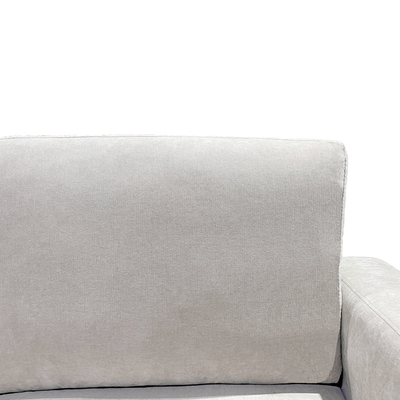 Left corner sofa Menande ivory fabric 248x160x89εκ