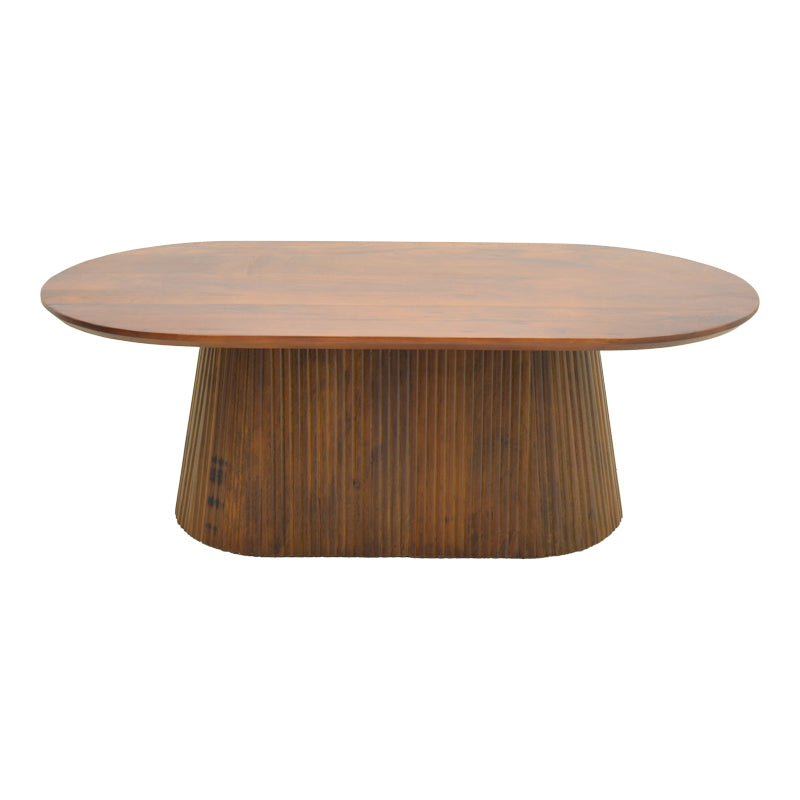 Aithra coffee table, solid mango wood walnut 120x60x42cm