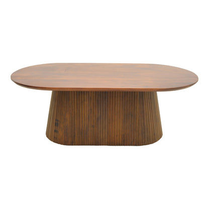 Aithra coffee table, solid mango wood walnut 120x60x42cm