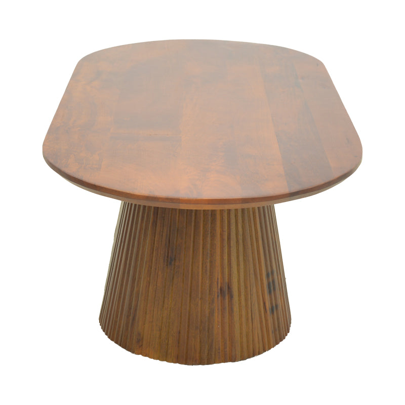 Aithra coffee table, solid mango wood walnut 120x60x42cm