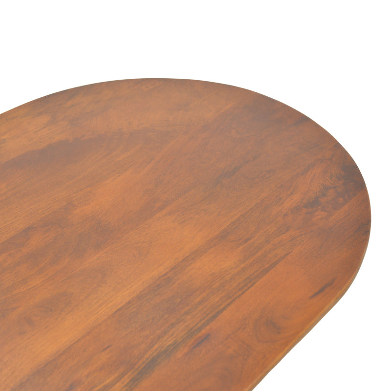 Aithra coffee table, solid mango wood walnut 120x60x42cm