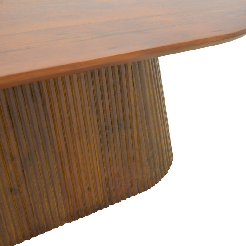 Aithra coffee table, solid mango wood walnut 120x60x42cm