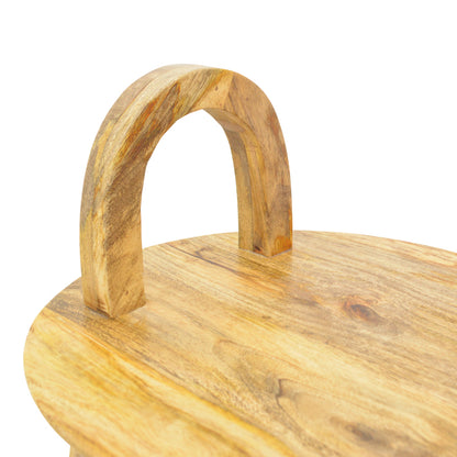 Side table Kallos solid mango wood in natural shade 45x45x60cm