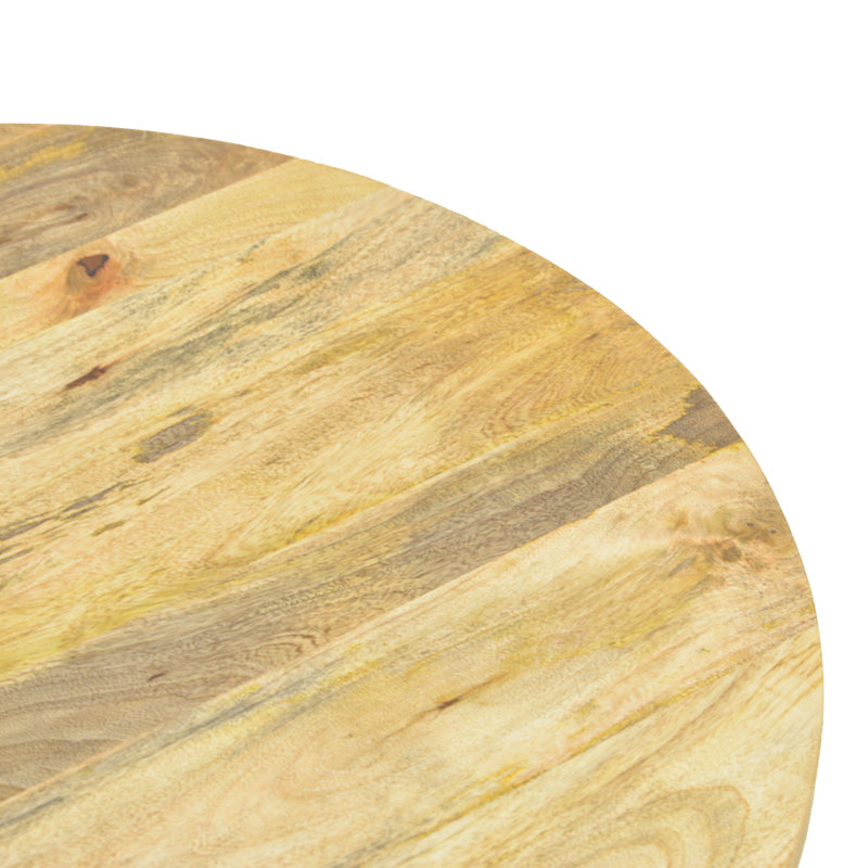 Coffee table Orban solid mango wood in natural color D80x45cm