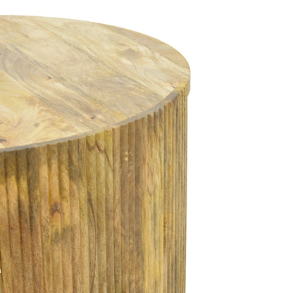 Coffee table Orban solid mango wood in natural color D80x45cm