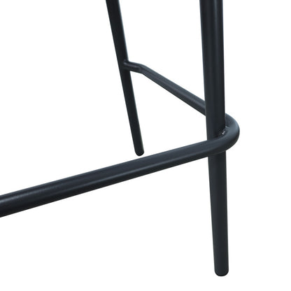 Zuki pakoworld aluminum-pp bar stool stackable with gray frame and cushion 55x54x109cm