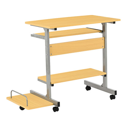 Computer desk Veronce in natural color with metal skeleton 89x47x71cm
