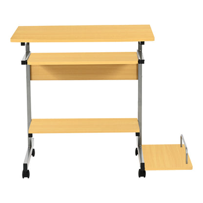 Computer desk Veronce in natural color with metal skeleton 89x47x71cm