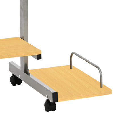 Computer desk Veronce in natural color with metal skeleton 89x47x71cm