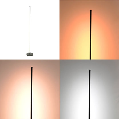 Floor lamp Topelia led metal in black color D20x140cm