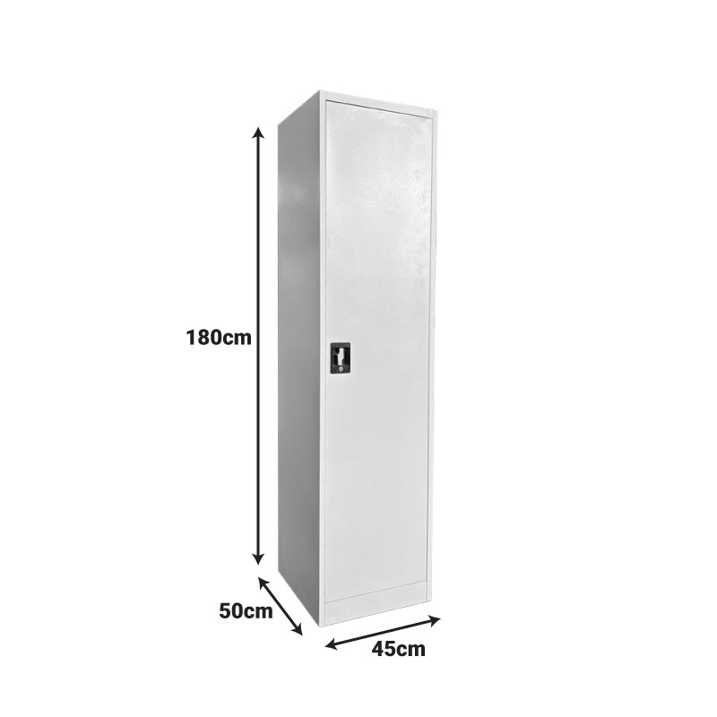 Koya metal cabinet in light gray color 45x50x180cm